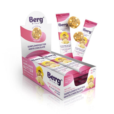 Berg Bites Sunflower Butter White Chocolate - Box of 8 - Berg Bites - Clean Energy
